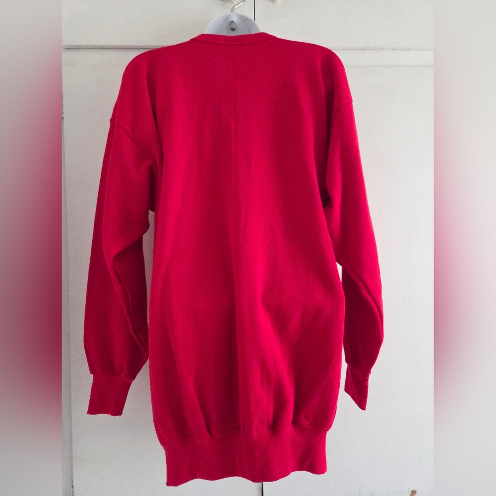 Red Women's Cardigan - Picture 3 of 3